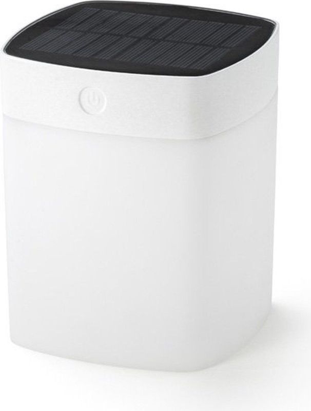 Solar led Leuchte mit 3-Stufen Dimmer assisi, Höhe 14,5cm, IP44, Weiß