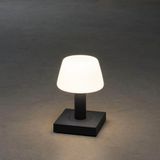 Konstsmide LED tafellamp Monaco voor buiten accu, donkergrijs