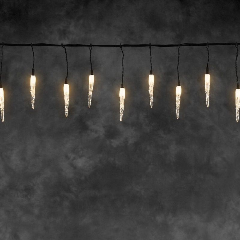 Konstsmide - Beleuchtete Eiszapfenleuchte für draußen - 50 LEDs - 5 Meter - Erweiterungssatz