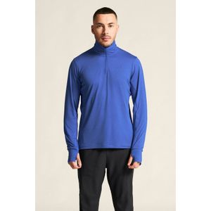 Craft - Flow - Sportshirt - Blauw - Korte Rits met Kinbeschermer