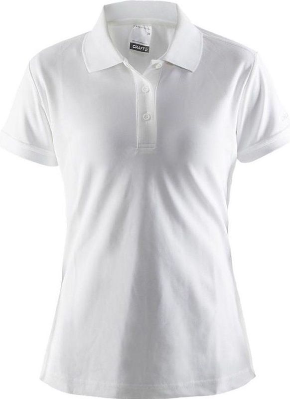 Craft - Classic Pique - Polo - Wit - 100% Polyester - Vochtafvoerend