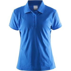 Craft Pique Classic t-shirt Dames Polo blauw