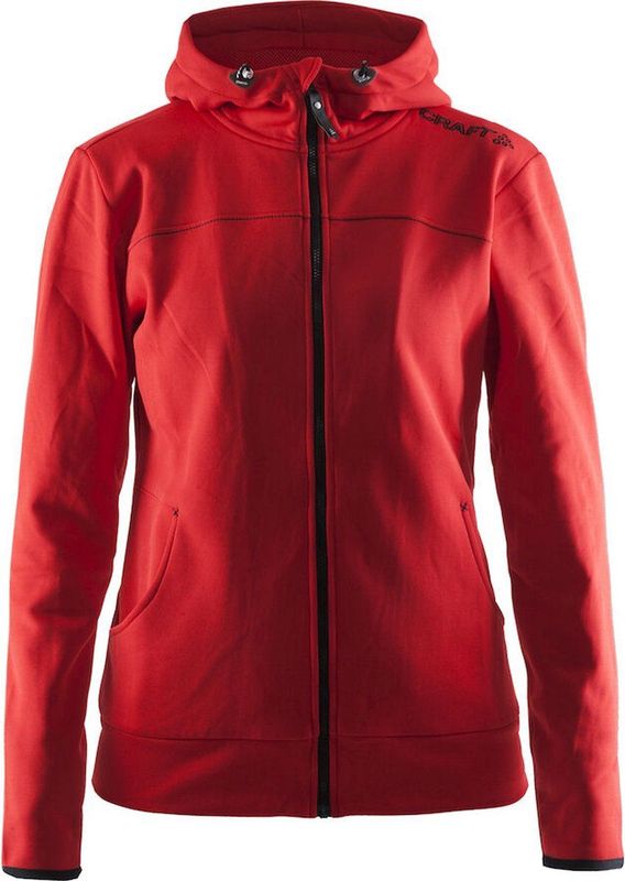 Jas Craft Leisure Full Zip Hood Women Bright Red