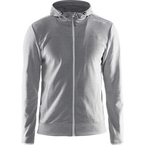 Craft - Leisure Full Zip Hood - Jas - Grijs - Polyester
