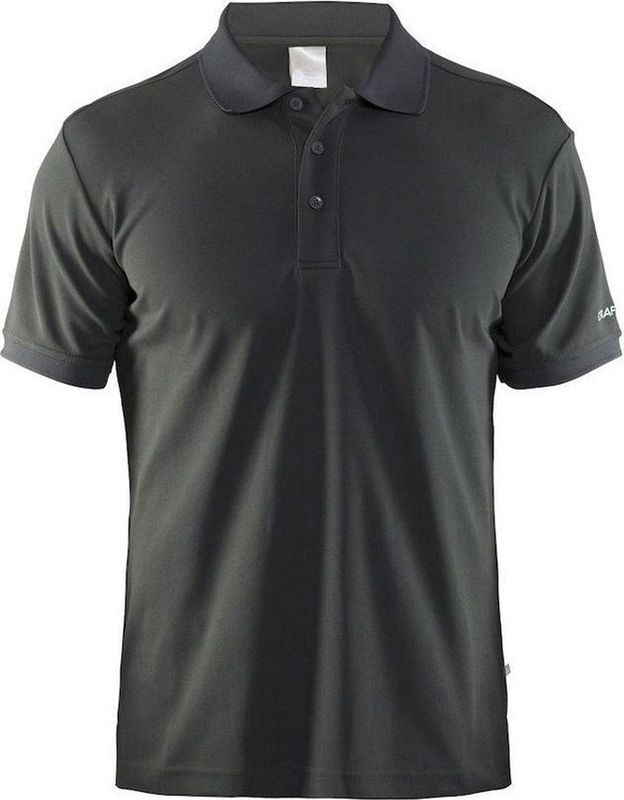 Craft - Classic Pique - Polo - Grijs - Polyester - Actieve Vochtregulatie