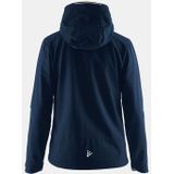 Craft - Light Softshell Jas - Dames - Zwart - Fleece Kraag - Wind- en Waterbestendig