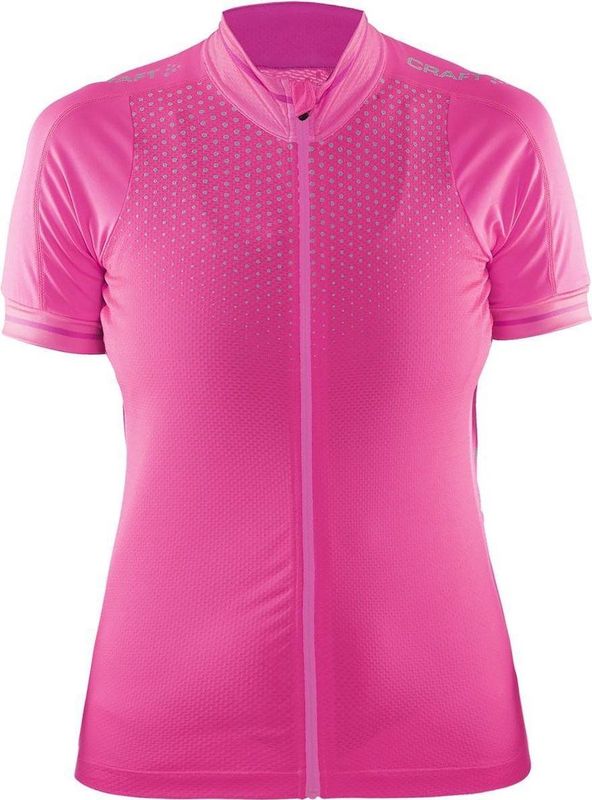 Craft Glow Jersey - Dames Fietsshirt - Rose - Korte Mouw - Functioneel Materiaal