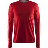 Craft - Mind LS Tee - Rood - Lichtgewicht T-shirt met Lange Mouwen