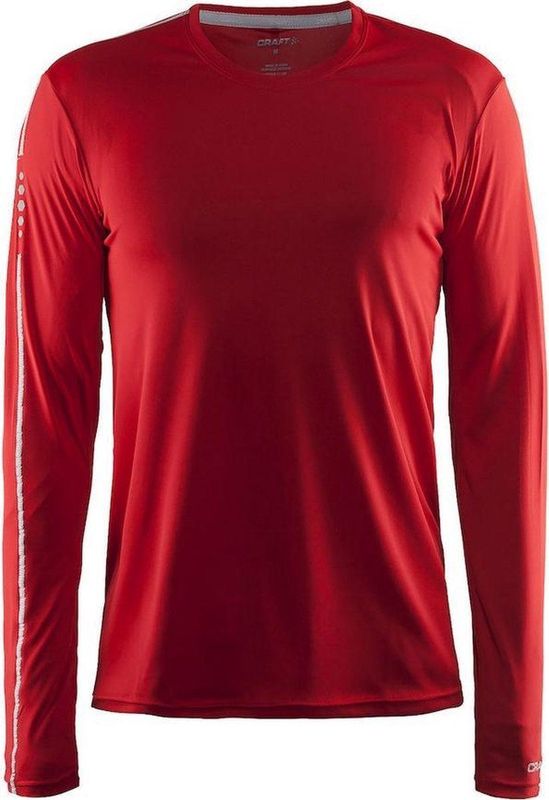 Craft - Mind LS Tee - Rood - Lichtgewicht T-shirt met Lange Mouwen