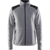 Vest Craft Men Noble Zip Jacket HK Fleece Grey Melange