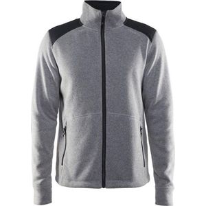 Vest Craft Men Noble Zip Jacket HK Fleece Grey Melange