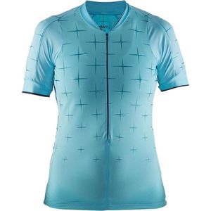 Craft - Belle Glow Jersey - Sportshirt - Blauw - Korte Mouwen