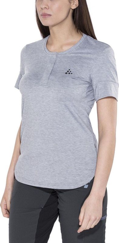 Craft - Ride - Fietsshirt - Grijs - 96% Polyester 4% Elastaan