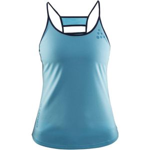 Craft - Breakaway - Sportshirt - Sea/Dark Grey Melange - Zachte en Comfortabele Singlet voor Dames
