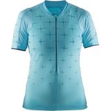 Craft - Belle Glow Jersey - Sportshirt - Blauw - Korte Mouwen