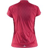 Craft - Velo Graphic Jersey - Fietsshirt - Rood - Korte Mouwen - Dames