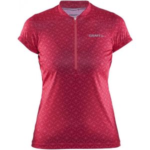 Craft - Velo Graphic Jersey - Fietsshirt - Rood - Korte Mouwen - Dames