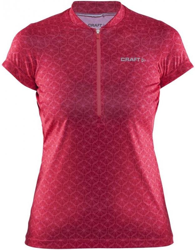 Craft - Velo Graphic Jersey - Fietsshirt - Rood - Korte Mouwen - Dames