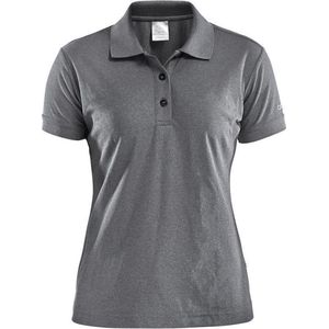 Craft Polo Shirt Pique Classic Women Donkergrijs