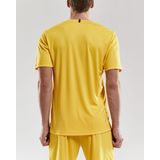 Craft Squad Shirt Korte Mouw Heren - Geel
