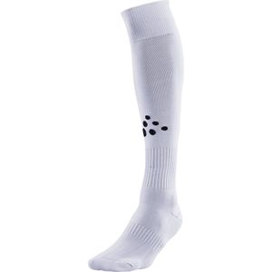 Craft - Squad Sock Solid - Sportsokken - Wit - Vochtafdrijvend Materiaal