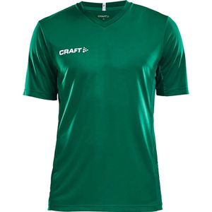 Craft - Squad Jersey Solid Jr - Donkergroen - Korte Mouw - 122/128