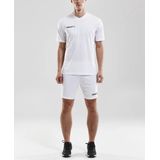 Craft Squad Jersey Solid SS Shirt Junior Sportshirt2 - Unisex - wit zwart2 128