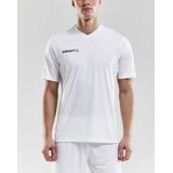 Craft Squad Jersey Solid SS Shirt Junior Sportshirt2 - Unisex - wit zwart2 128