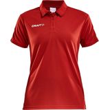 Craft - Progress Polo Pique - Sportpolo - Rood - Wit - 100% Polyester