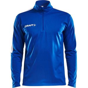 Craft - Progress Halfzip LS Shirt - Sportshirt - Blauw/Wit - Heren
