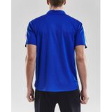 Craft - Progress Polo Pique - Sportpolo - Donkerblauw/Wit - 100% Polyester