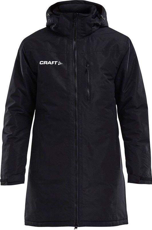 Craft - Parka - Lange Gewatteerde Jas - Duurzaam - Windbescherming - Zwart