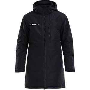 Craft - Parka - Lange Gewatteerde Jas - Duurzaam - Windbescherming - Zwart