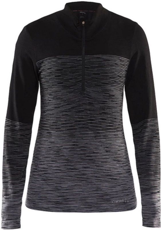 Longsleeve Craft Wool Comfort 2.0 Zip Women Black