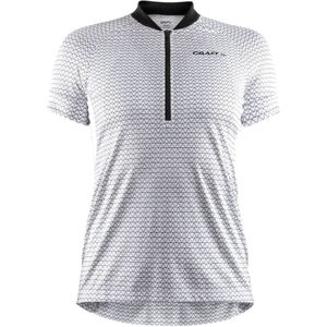 Craft - Velo Art Jersey W - Damesjersey - Wit/Zwart - UPF 50+ UV-Bescherming