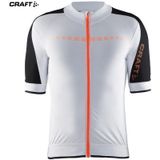 Craft - Aerotec - Fietsshirt - Wit/Zwart/Geel - Lichtgewicht - Ventilerend