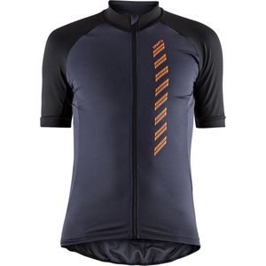 CRAFT Velo Jersey 2.0 - Fietsshirt - Gravel/Black - Elastische Stof