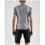 Craft Point Jersey Heren dark grey melange black
