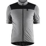 Craft Point Jersey Heren dark grey melange black