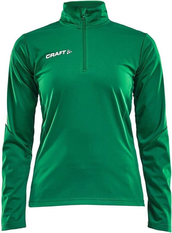 Craft - Progress Halfzip LS Tee - T-shirt - Zwart - 100% Polyester