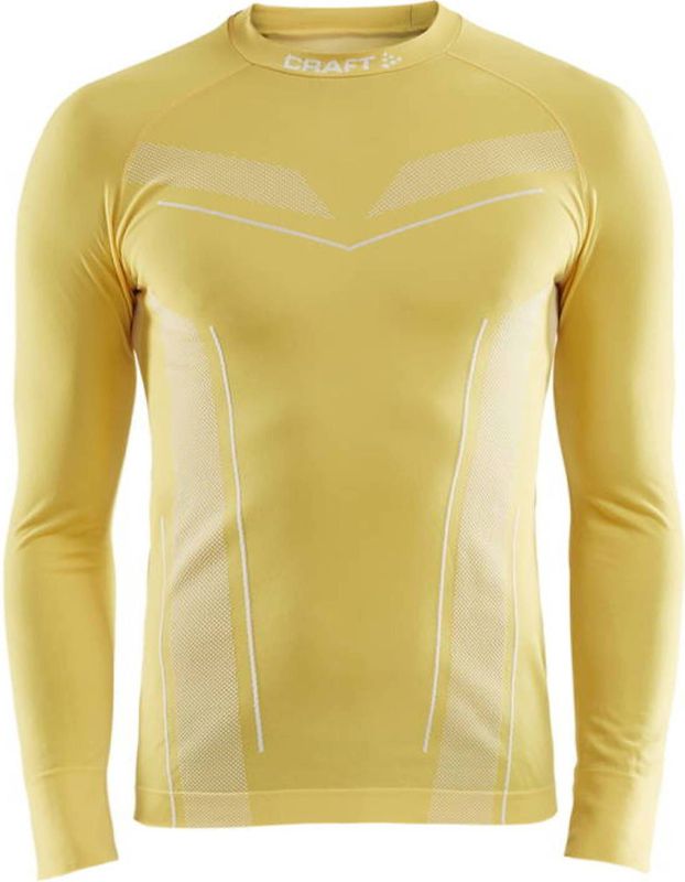 Craft - Pro Control - Longsleeve - Geel - 55% Polyamide, 45% Polyester