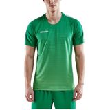 Craft - Pro Control Stripe Shirt - Groen - Korte Mouw - Heren