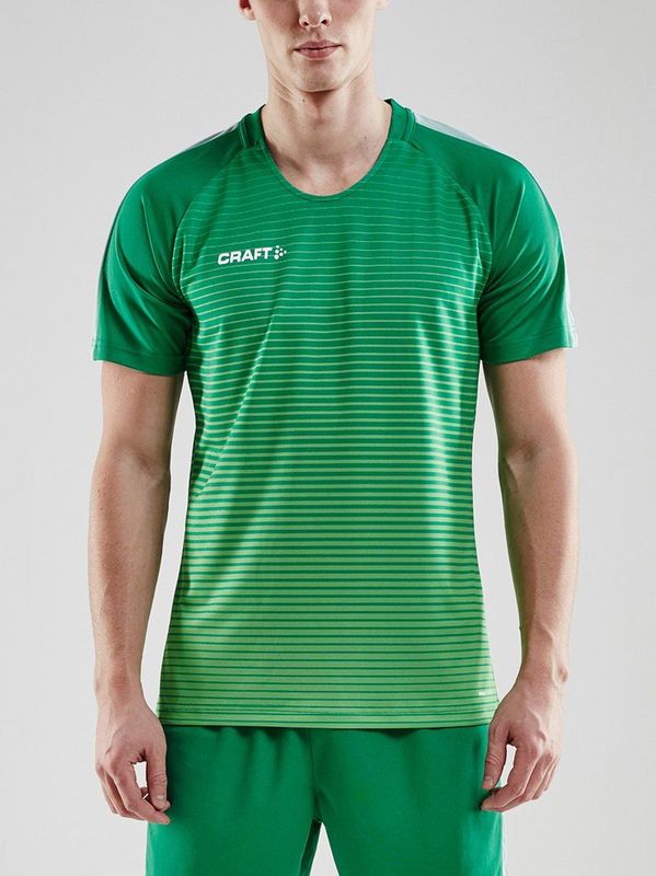 Craft - Pro Control Stripe Shirt - Groen - Korte Mouw - Heren