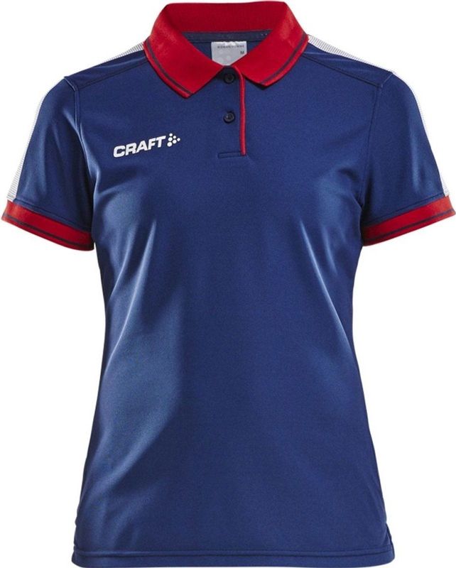 Craft - M Pro Control Poloshirt - Navy/Bright Red - Polyester