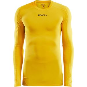 Craft Pro Control Compression Shirt Lange Mouw - Geel