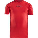 Craft Pro Control Compression Tee Jr 1906859 - Bright Red - 122 128