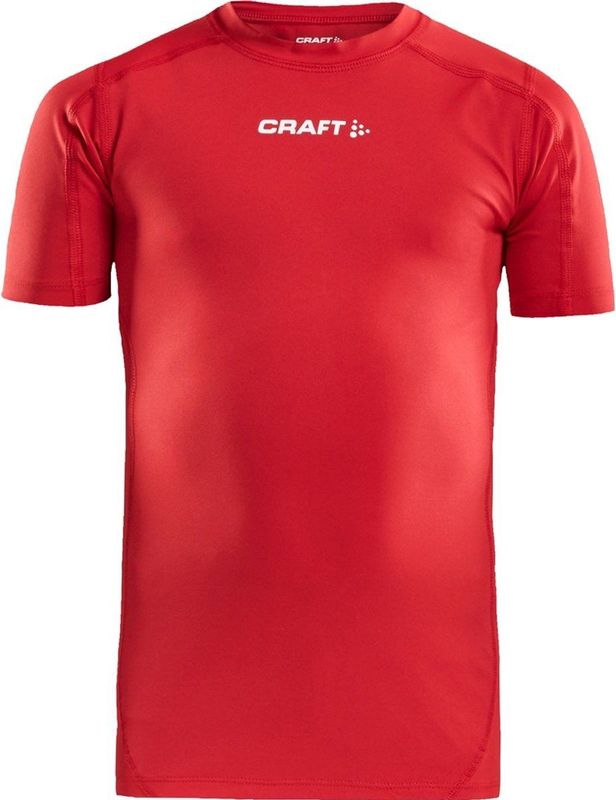 Craft Pro Control Compression Tee Jr 1906859 - Bright Red - 122 128