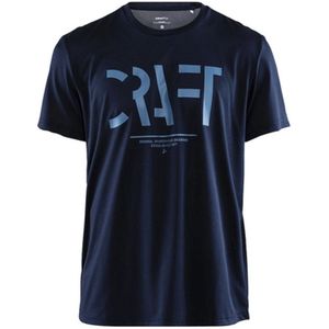 Craft - Eaze SS Craftesh Tee - Sportshirt - Blauw - 100% Polyester