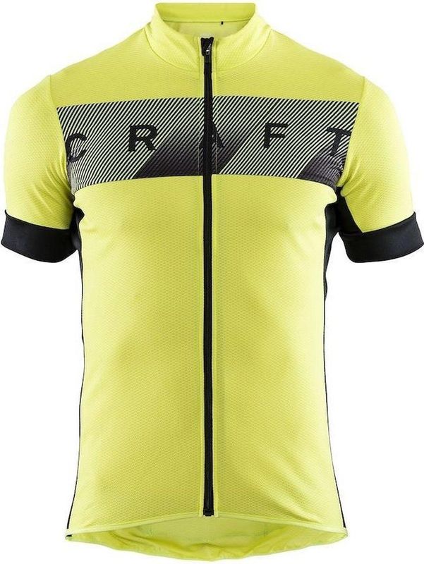 Craft - Reel Jersey - Fietsshirt - Lime - Zachte Stof - Ergonomische Pasvorm
