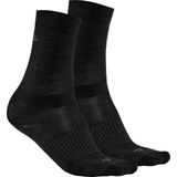 Craft - CORE WOOL LINER SOCK 2-PACK - Sokken - Wol - Zwart